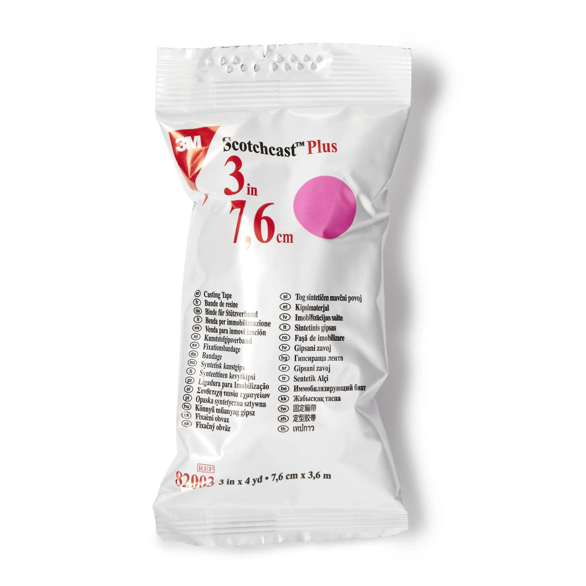 3M™ Scotchcast™ Plus Cast Tape, Bright Pink, 3 Inch x 4 Yard, 1 Each