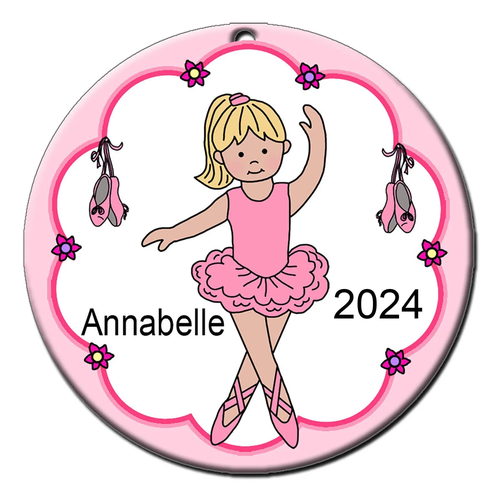 Ballet or Dance Christmas Ornament - Ballerina Design